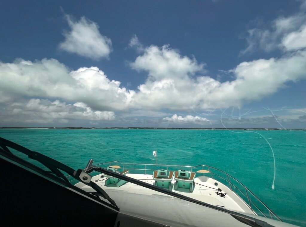 Amazing Bahamas water, skies and clouds.