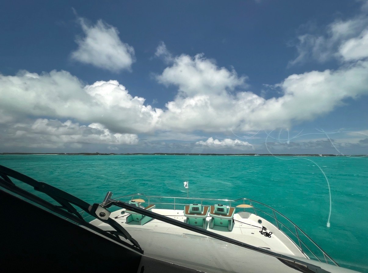 Amazing Bahamas water, skies and clouds.