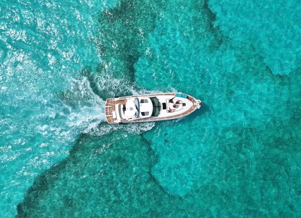 Blissful cruising in crystal clear waters