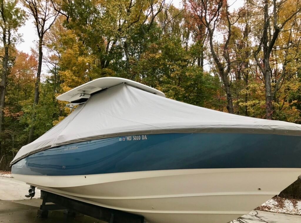 Boat winterized and ready for a long winters nap.
